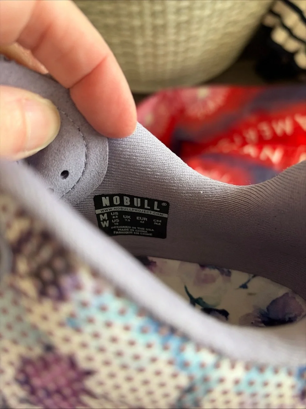 NOBULL Women's Watercolor Floral Trainers size 10